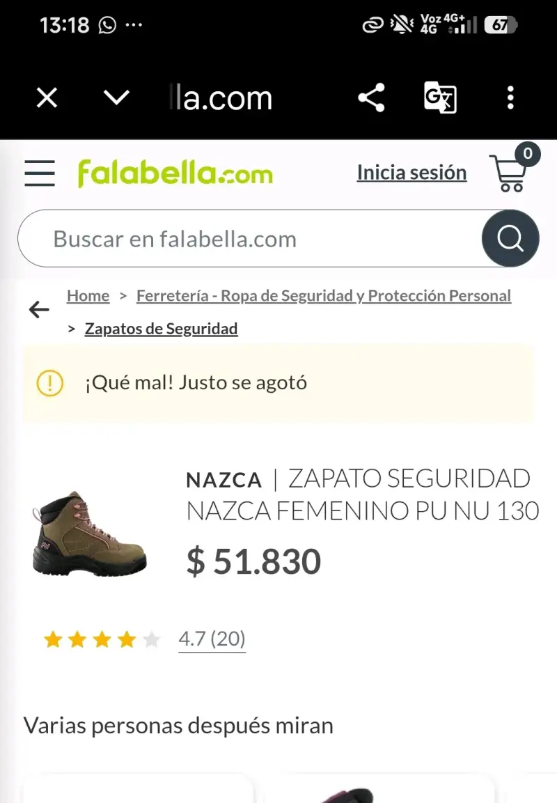 Zapatos de seguridad femeninos Nazca, - 1