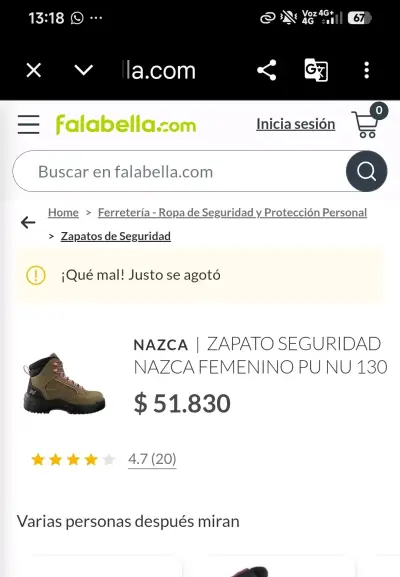 Zapatos de seguridad femeninos Nazca, - miniatura 1