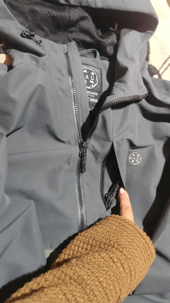 Chaqueta impermeable bicolor - 2