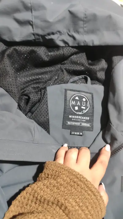 Chaqueta impermeable bicolor - miniatura 3