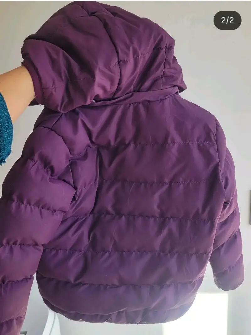Parka morada para niñas - 2