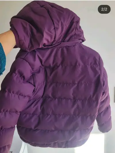 Parka morada para niñas - miniatura 2