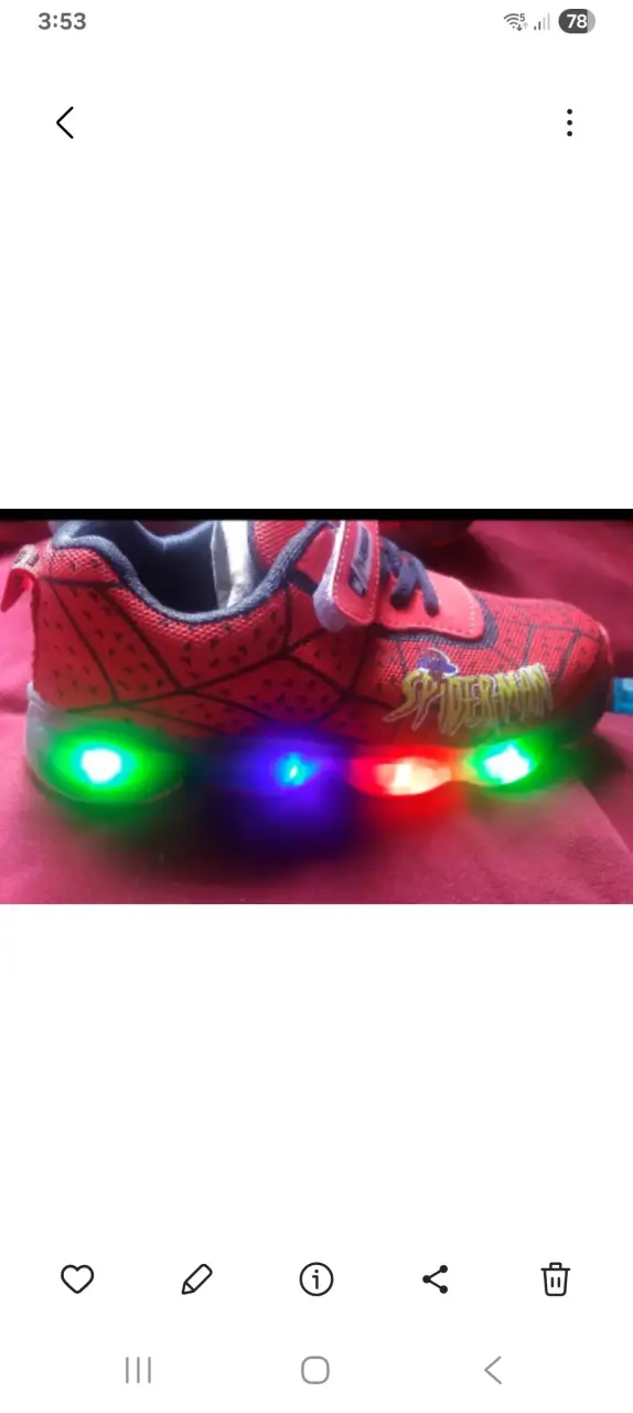 Zapatillas Spiderman con luces - 5