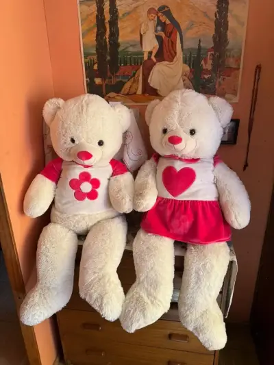 Peluche grande de oso blanco - miniatura 2