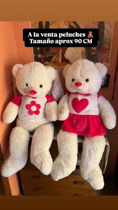 Peluche grande de oso blanco - miniatura 4