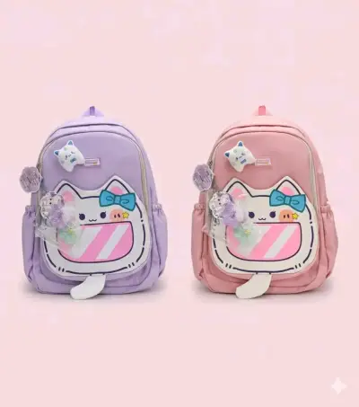 Mochilas infantiles gato kawaii - miniatura 1