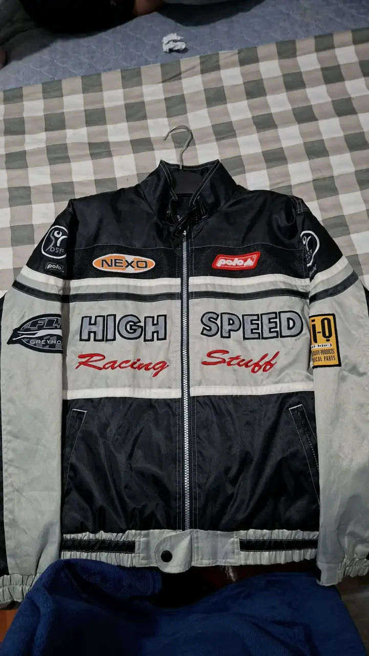 Chaqueta vintage de motociclista
