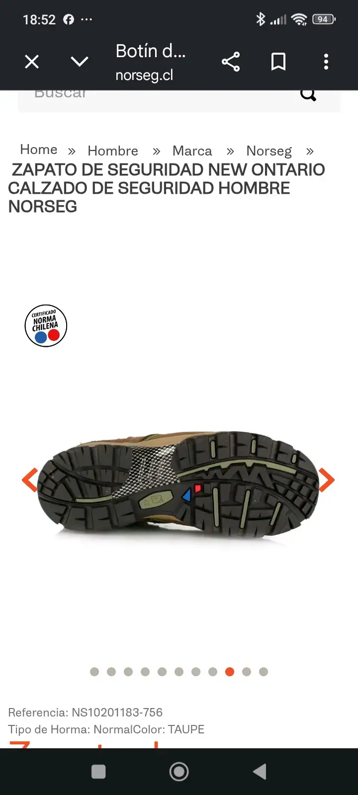 Botas de seguridad Norseg marrón - 3