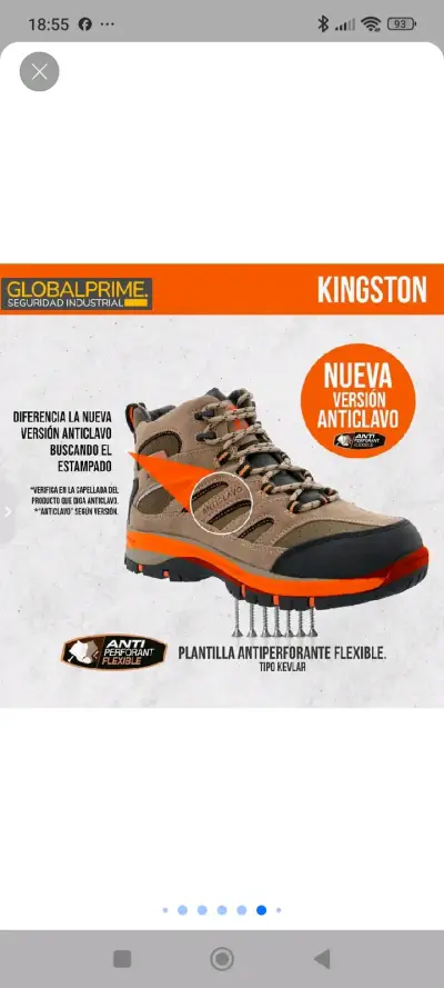 Botas de seguridad Norseg marrón - miniatura 6