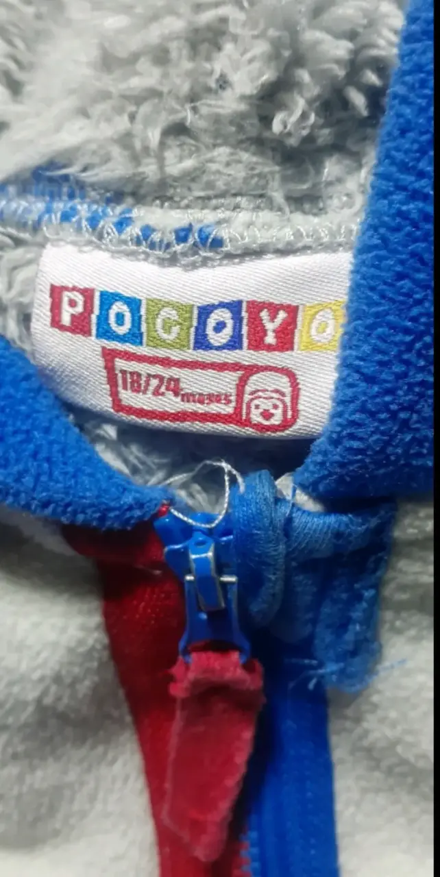 Polerón infantil Pocoyó azul y gris - 3