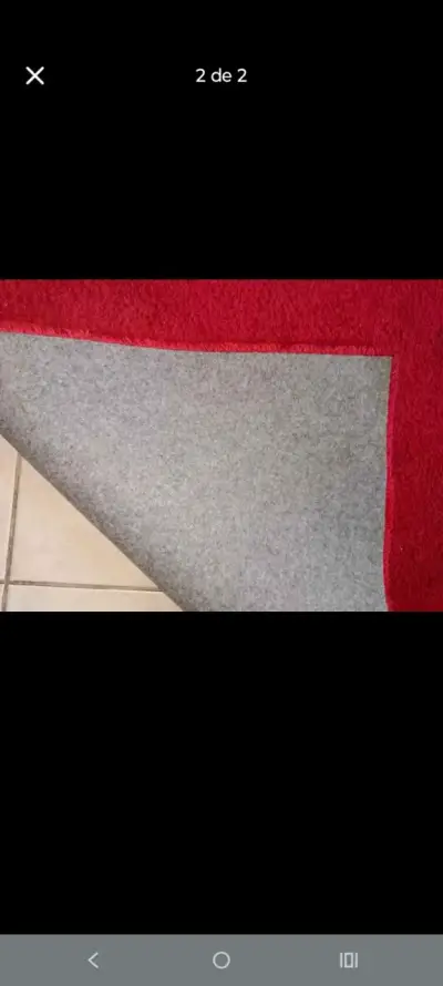 Alfombra roja para sala - miniatura 2