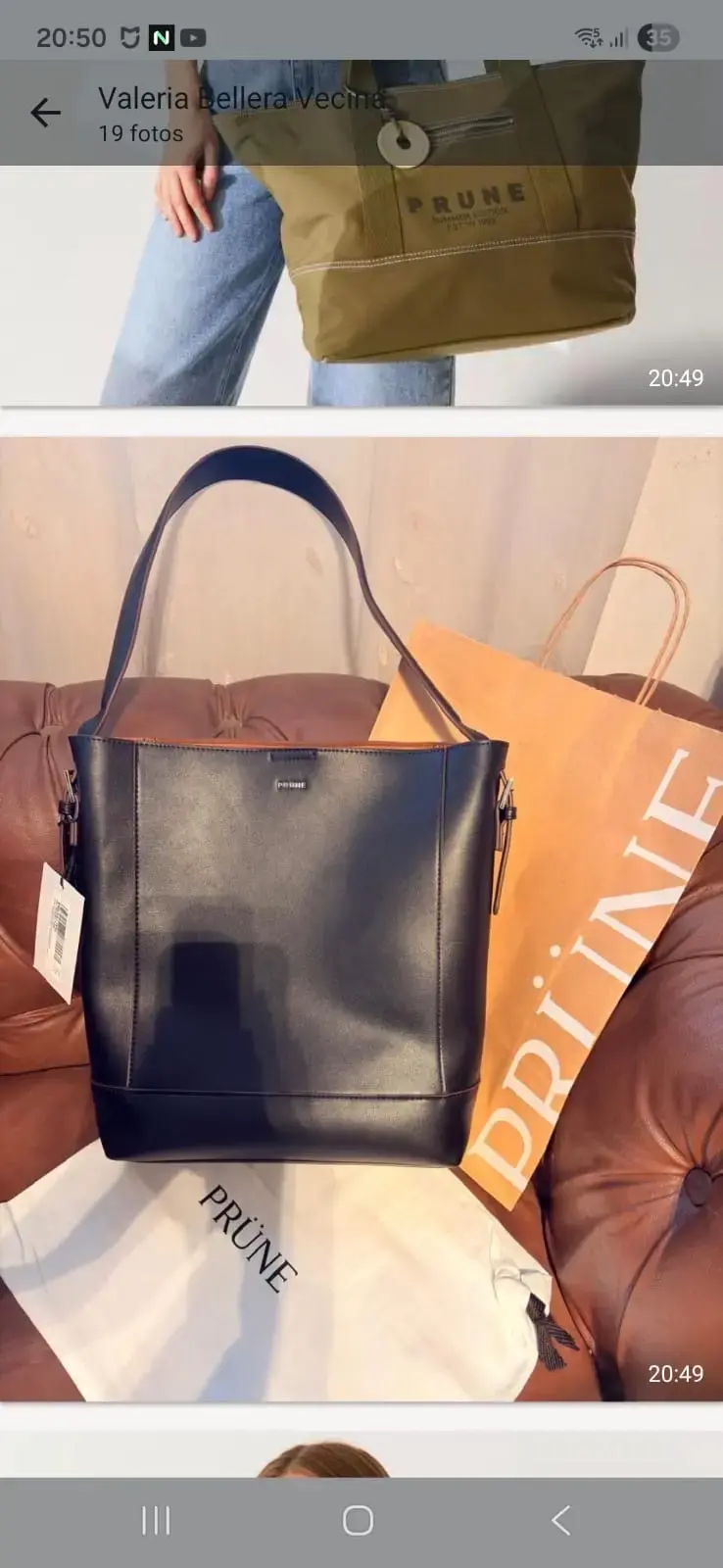 Bolso Prüne negro nuevo - 2