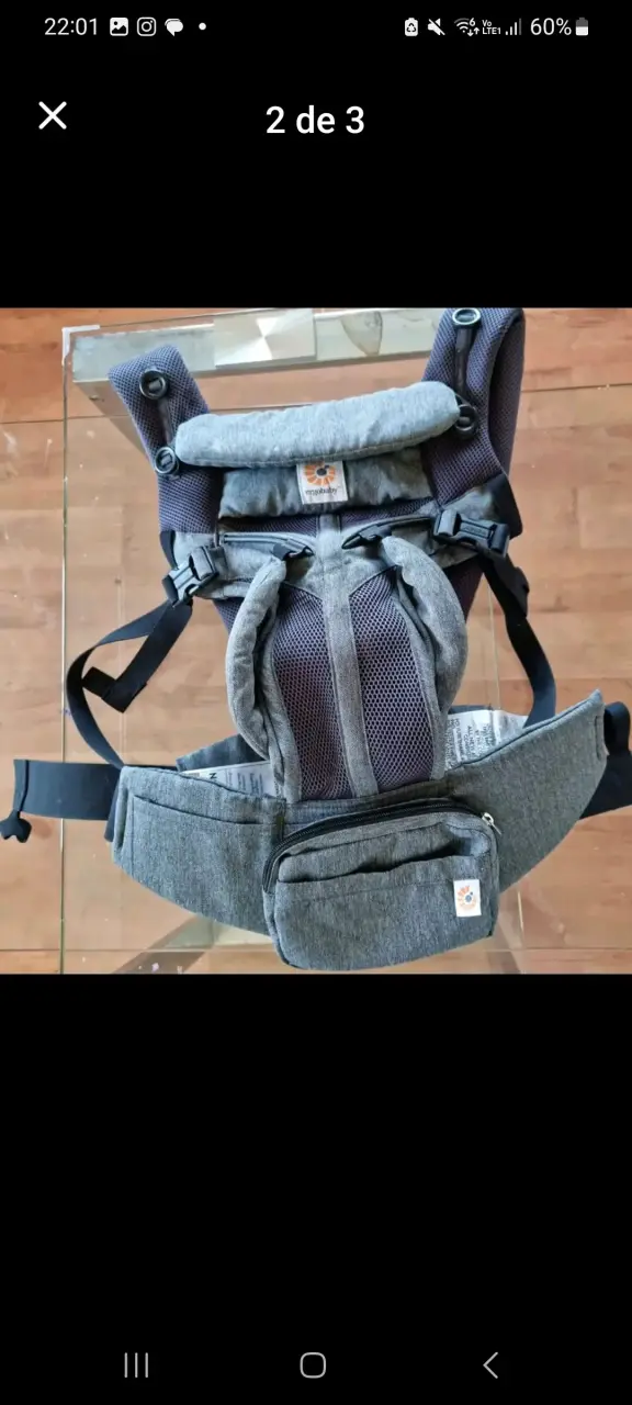 Mochila porta bebé ergonómica - 2