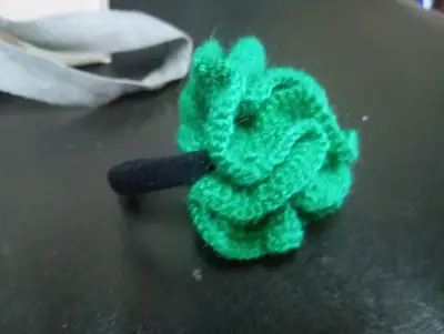 Coletero verde tejido a mano - miniatura 1