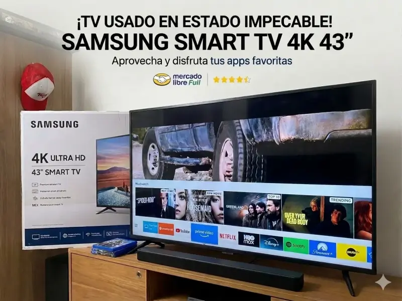 Smart TV Samsung 4K 43 pulgadas - 1