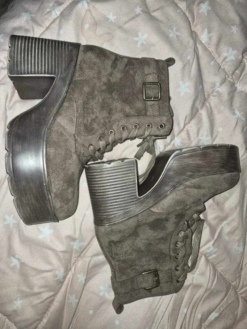 Botines plataforma marrones