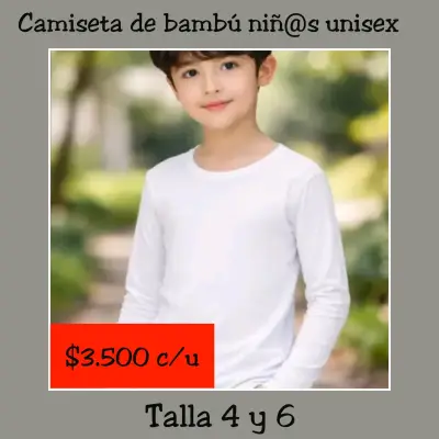 Camisetas bambú unisex azul - miniatura 2