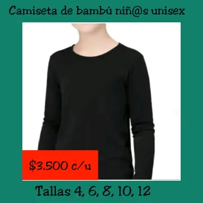 Camisetas bambú unisex azul - miniatura 3