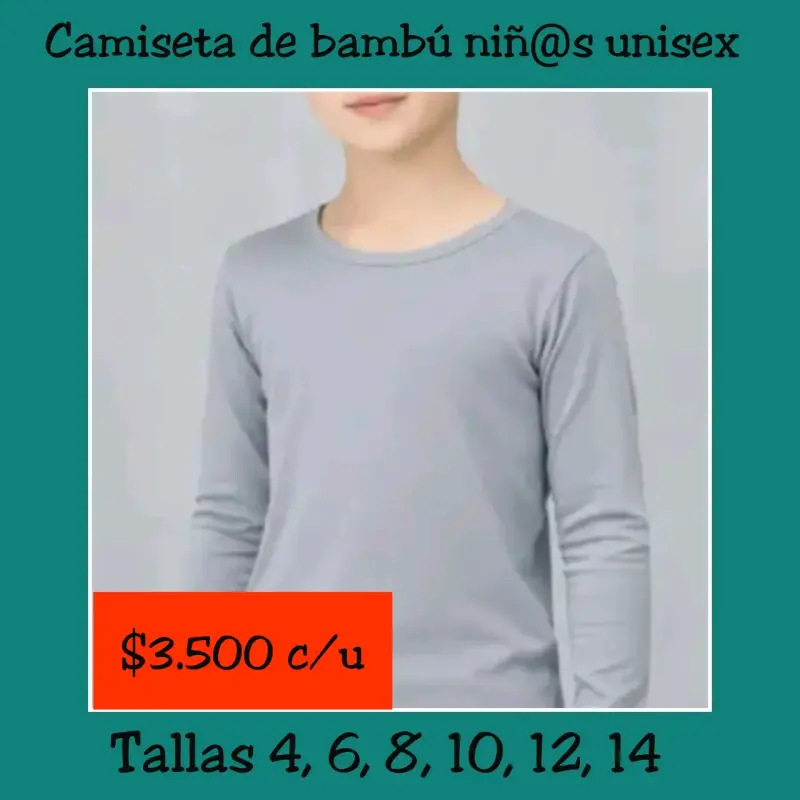 Camisetas bambú unisex azul - 4