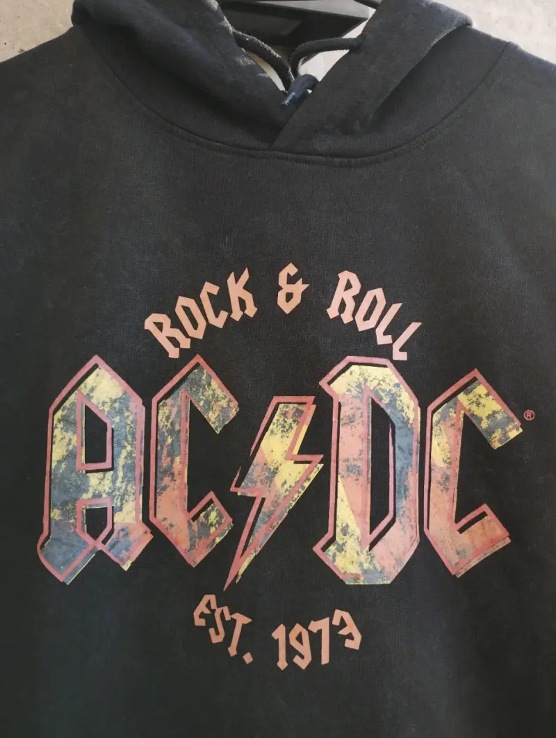 Polerón negro AC⚡DC - Rock & Roll - 5