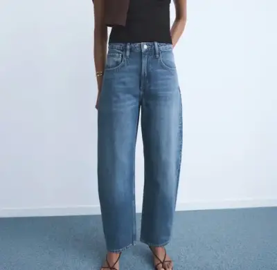 Jeans Mango balloon tiro alto - miniatura 1