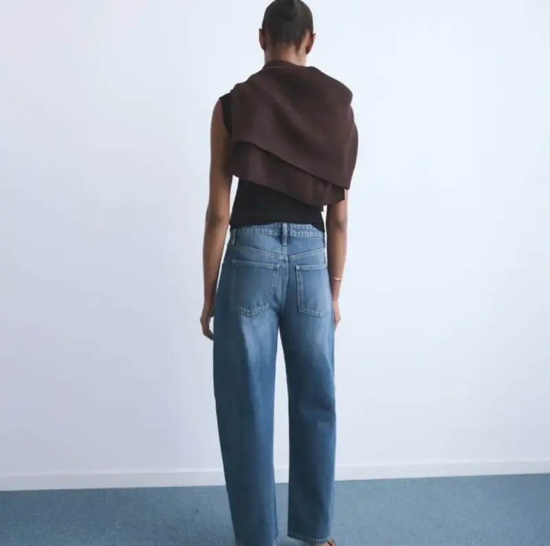 Jeans Mango balloon tiro alto - 2