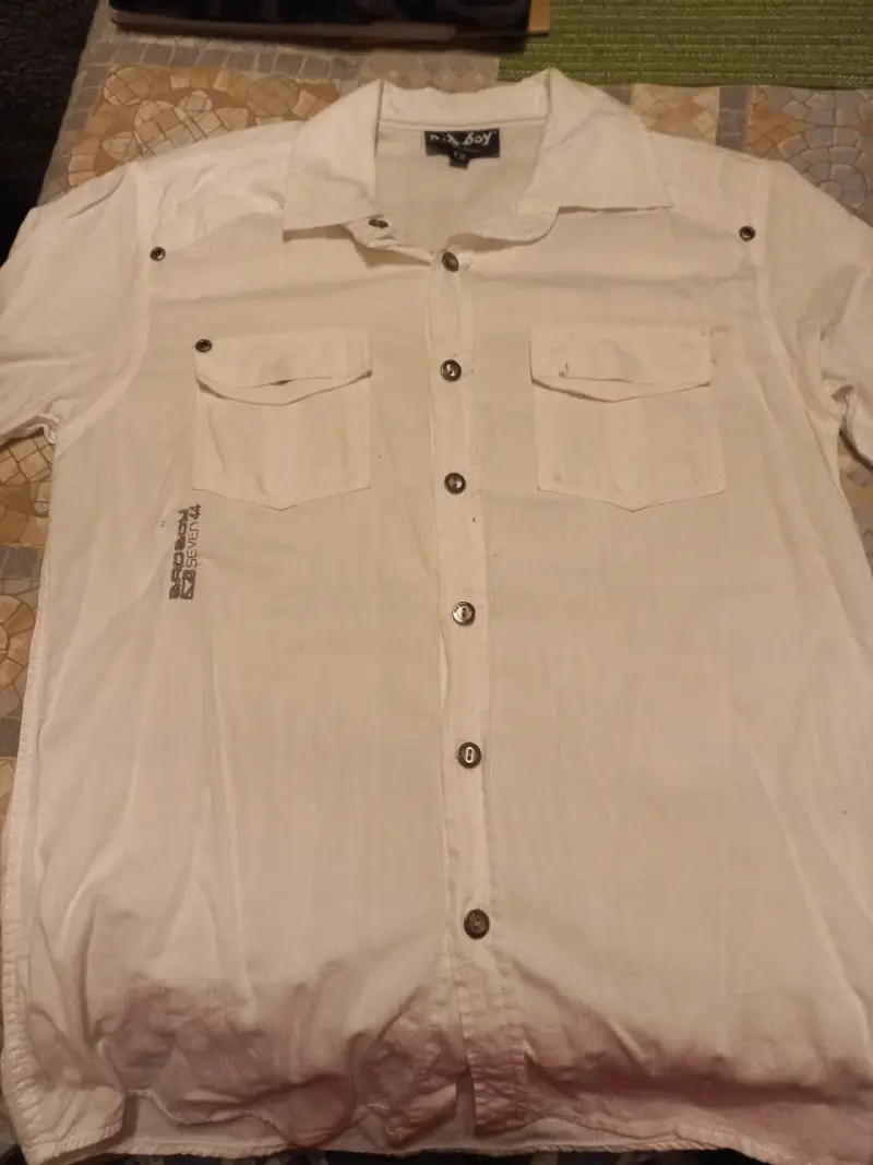 Camisa blanca de hombre talla 12 - 1