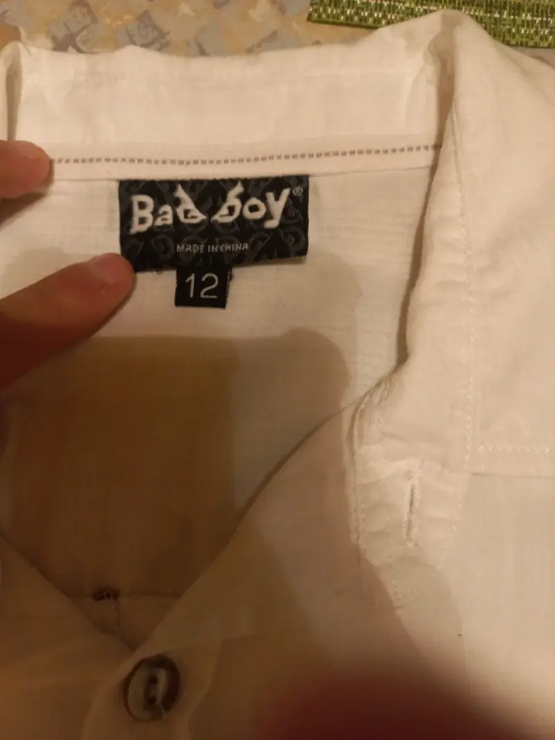 Camisa blanca de hombre talla 12 - 2