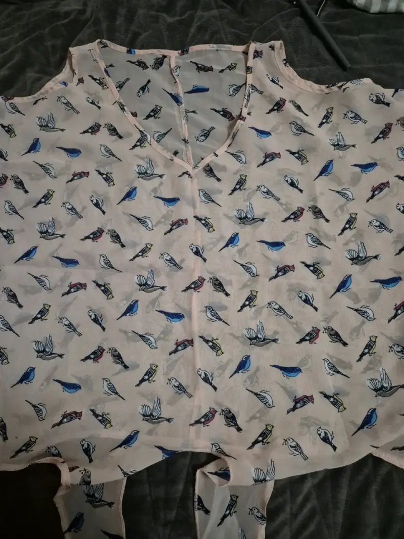 Blusa estampada de pájaros - 1