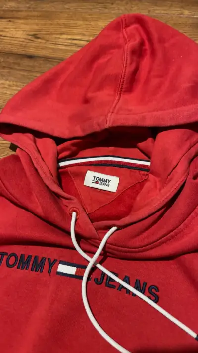 Polerón rojo Tommy Jeans - miniatura 5