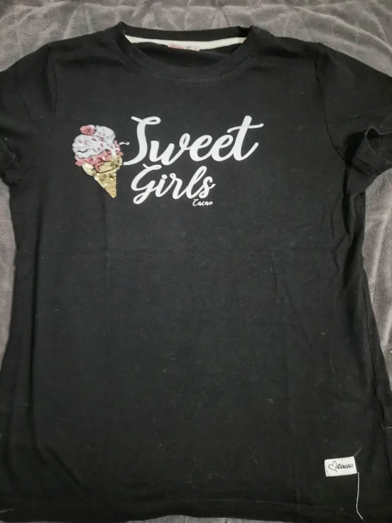 Polera negra Sweet Girls - 1