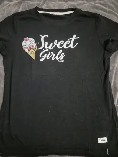 Polera negra Sweet Girls - miniatura 1