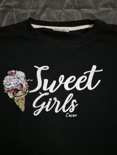 Polera negra Sweet Girls - miniatura 2