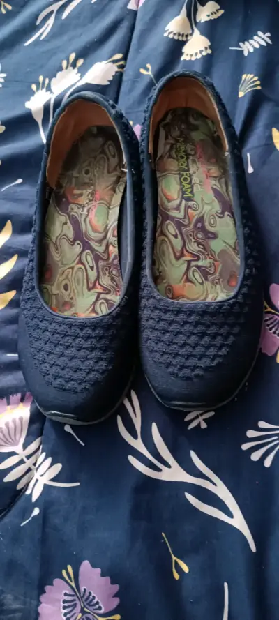 Zapatos planos azul marino - miniatura 3