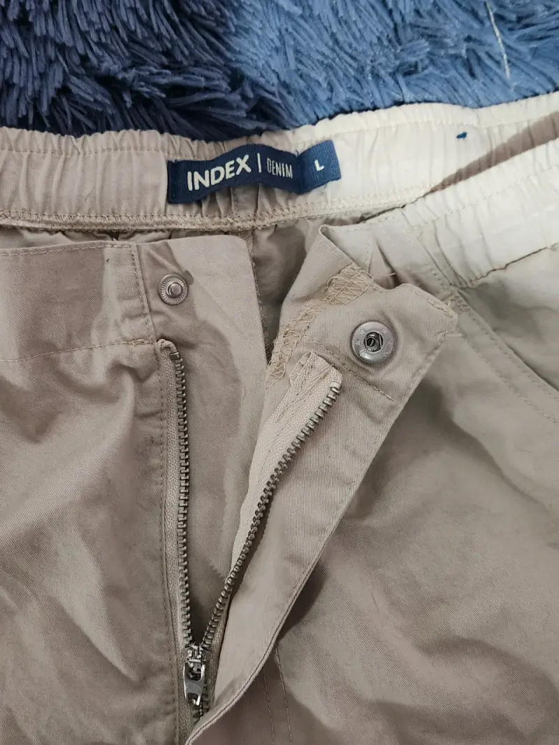Pantalones cargo beige - 5
