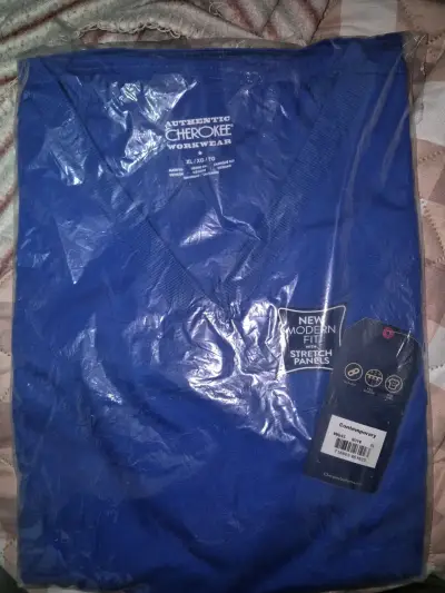 Polera médica azul rey Cherokee XL - miniatura 1