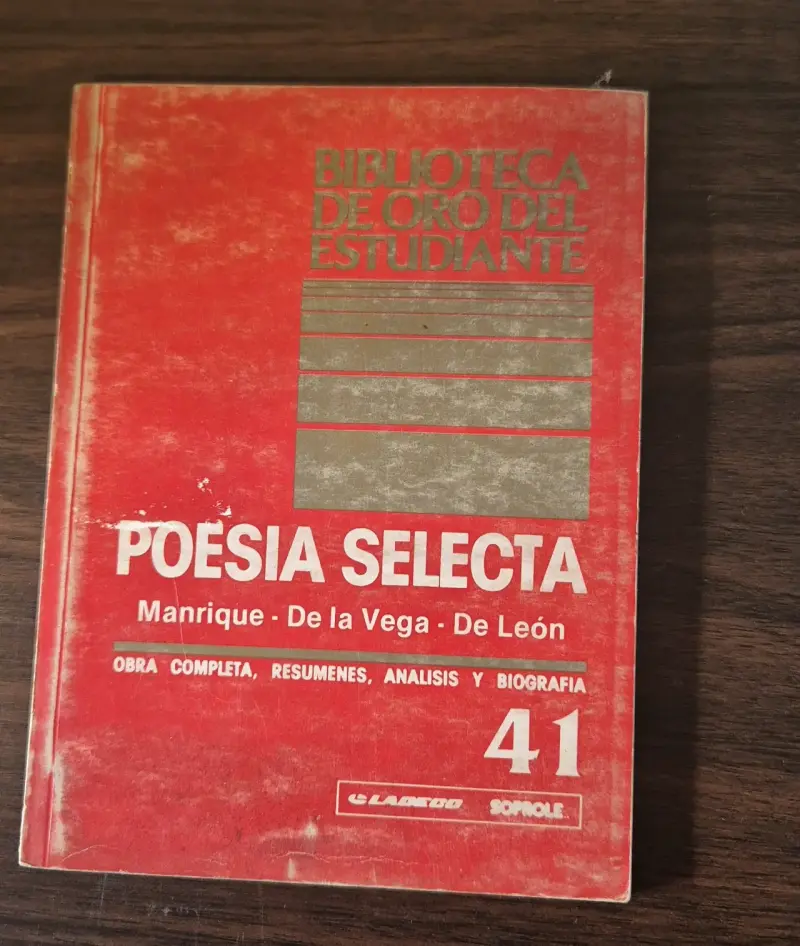 Libro Poesía Selecta clásico