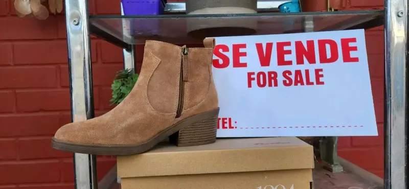Botines de cuero camel