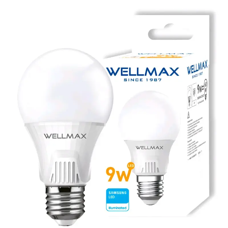 Ampolleta LED Wellmax 9W - 1