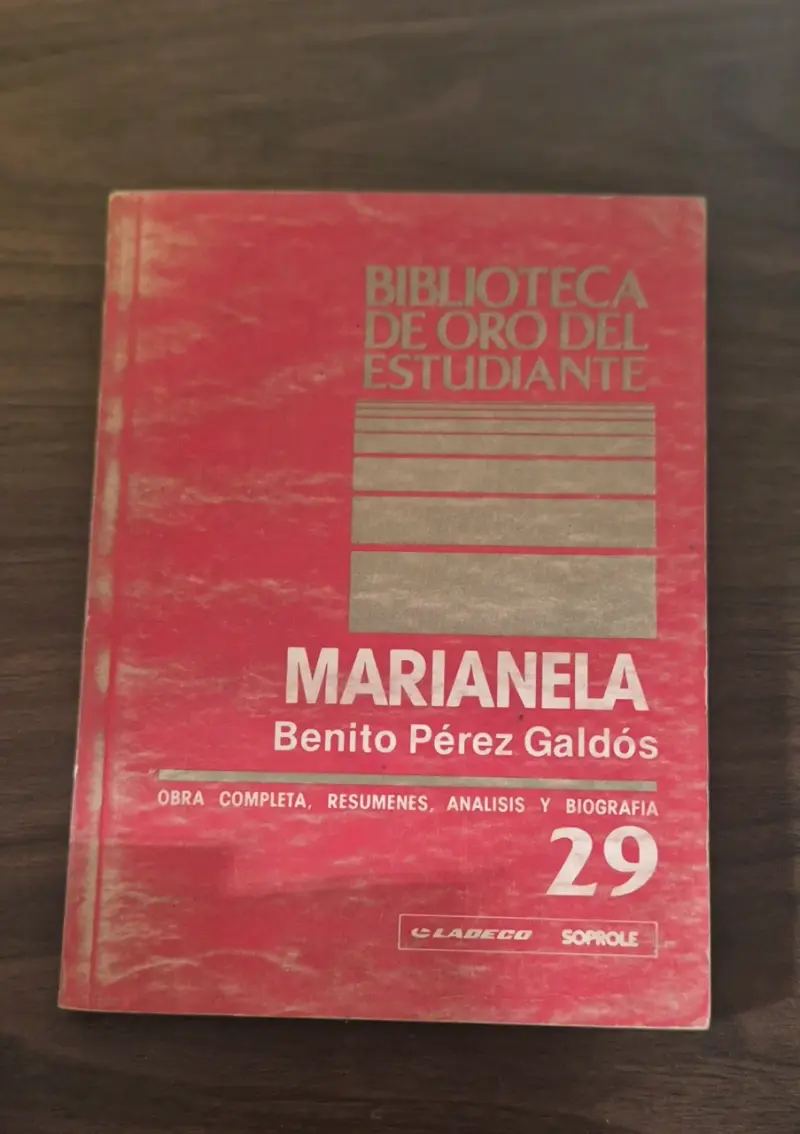 Libro Marianela de Pérez Galdós