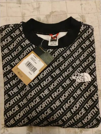 Polerón The North Face negro estampado - miniatura 1