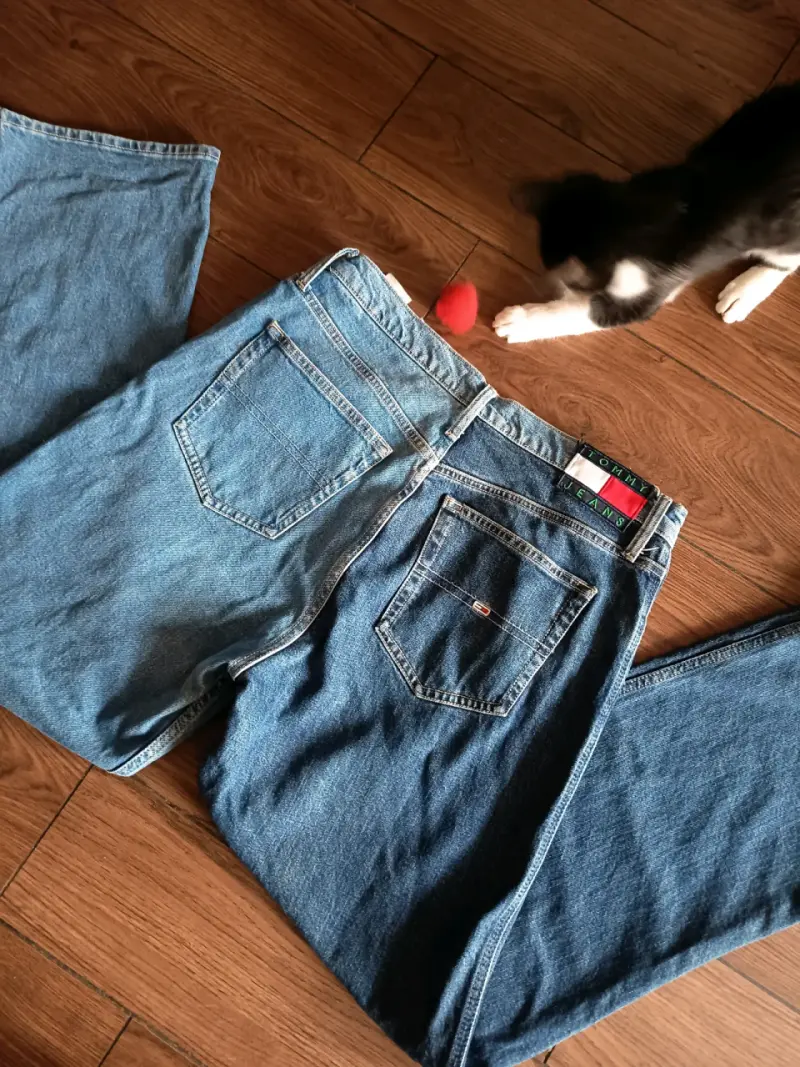 Jeans azul Tommy Hilfiger Betsy mid rise loose 44 - 1