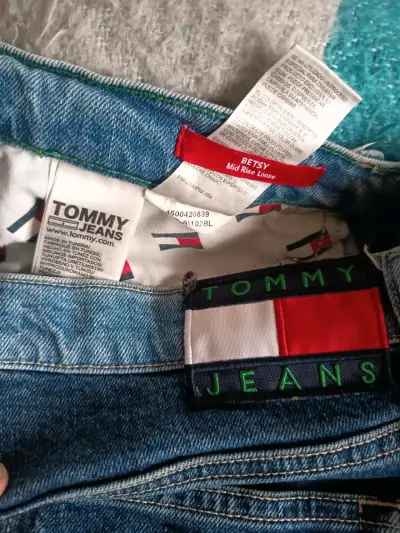 Jeans azul Tommy Hilfiger Betsy mid rise loose 44 - miniatura 6