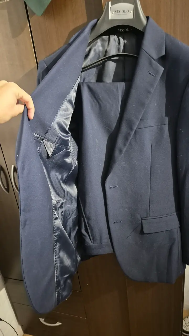 Traje azul marino para hombre - 2