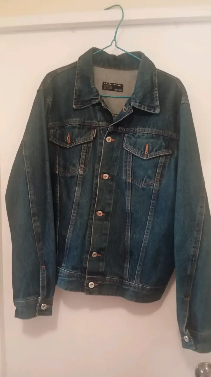 Chaqueta de mezclilla azul