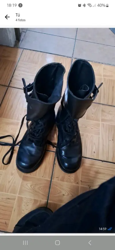 Botas de cuero negras - miniatura 3