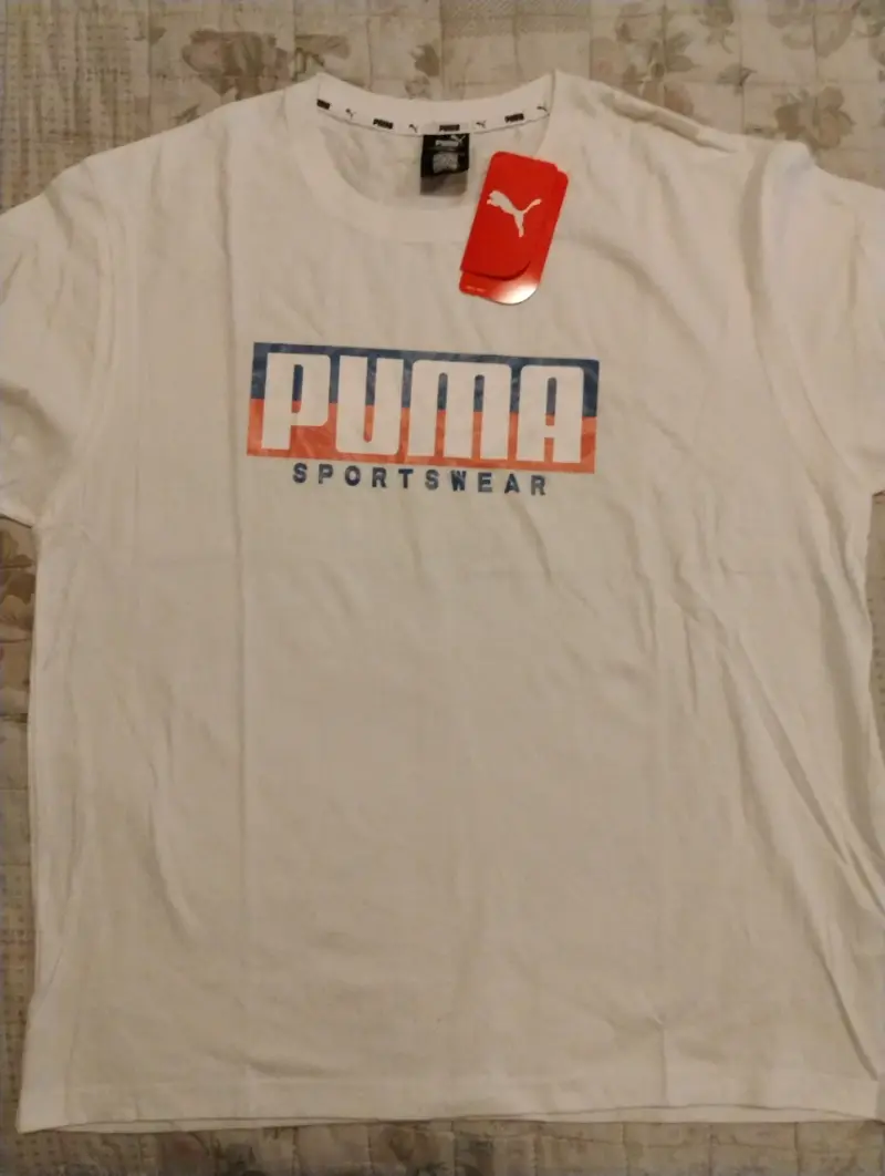 Polera blanca Puma sportswear - 1