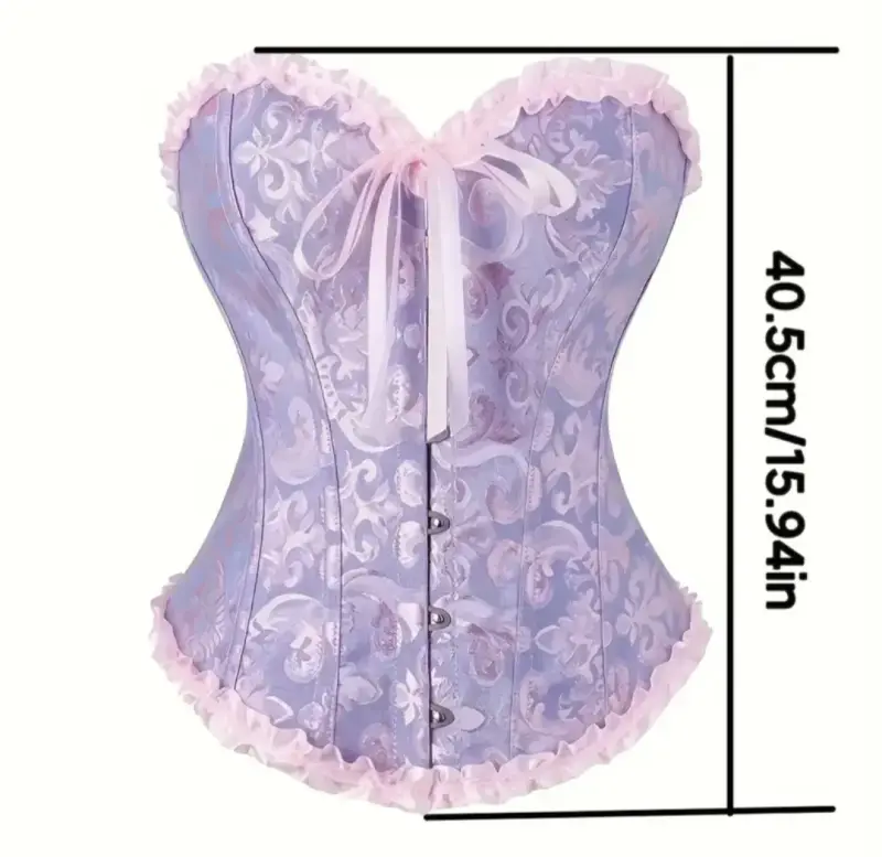 Corset morado con encaje rosa - OFERTA - 2