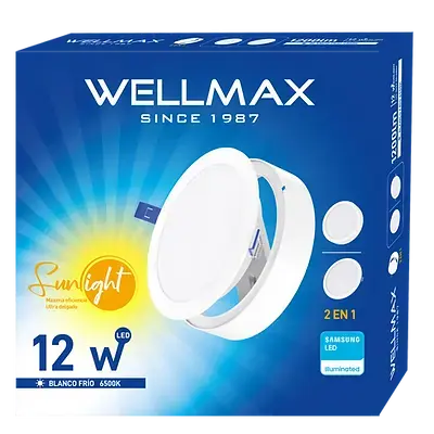 Luz LED empotrable redonda - 2