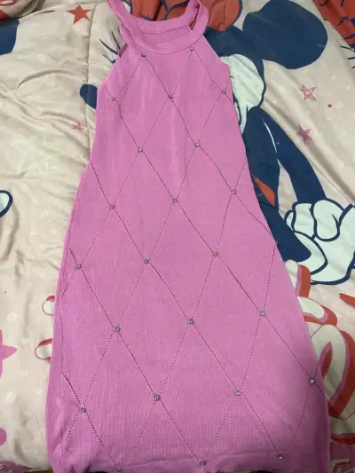 Vestido de punto blanco sin mangas - miniatura 2